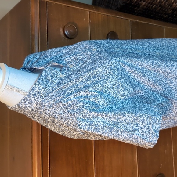 Abercrombie & Fitch Short Sleeve Button Up Stretch Super Slim SZ L - Picture 9 of 13